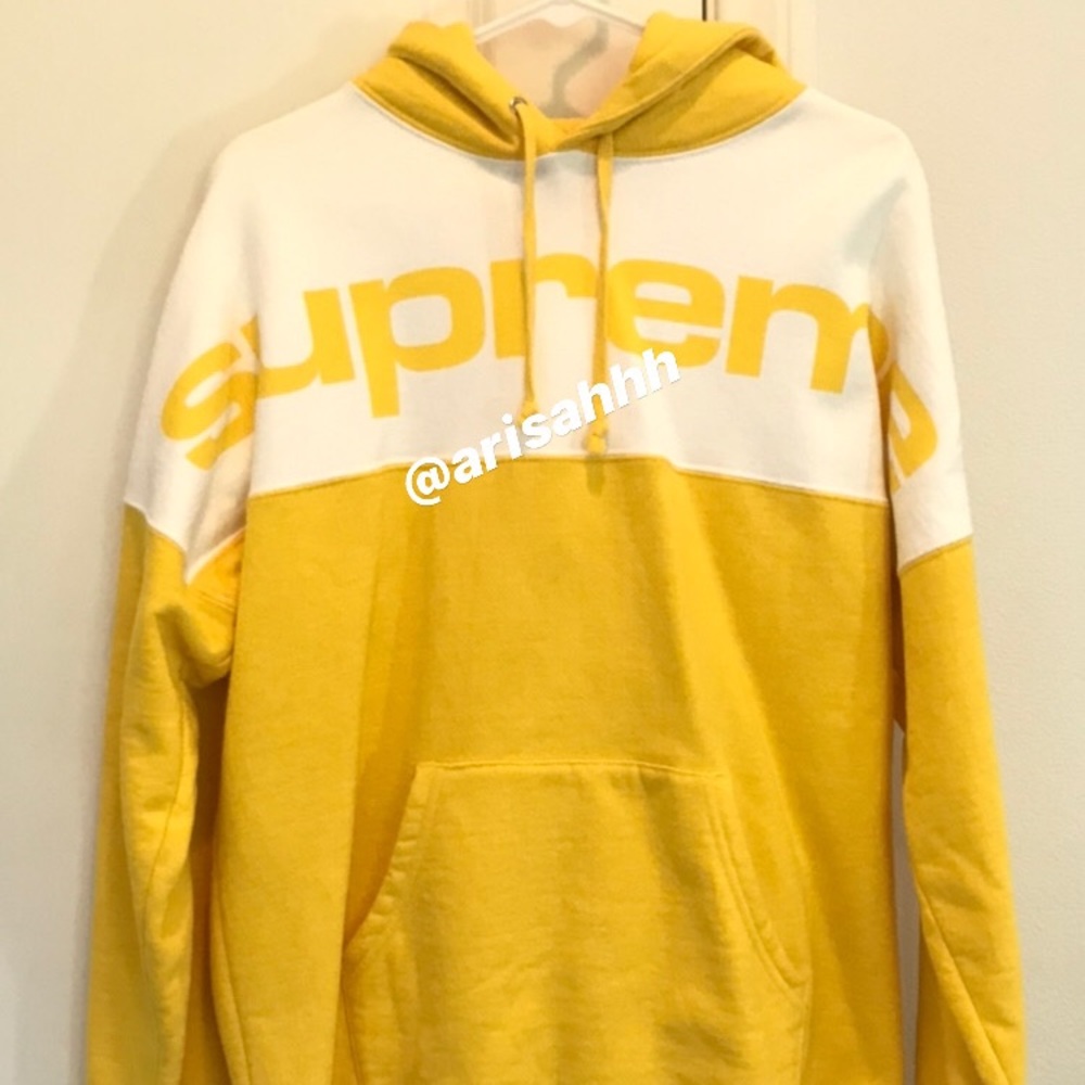 Authentic SUPREME Block Print Logo Hoodie